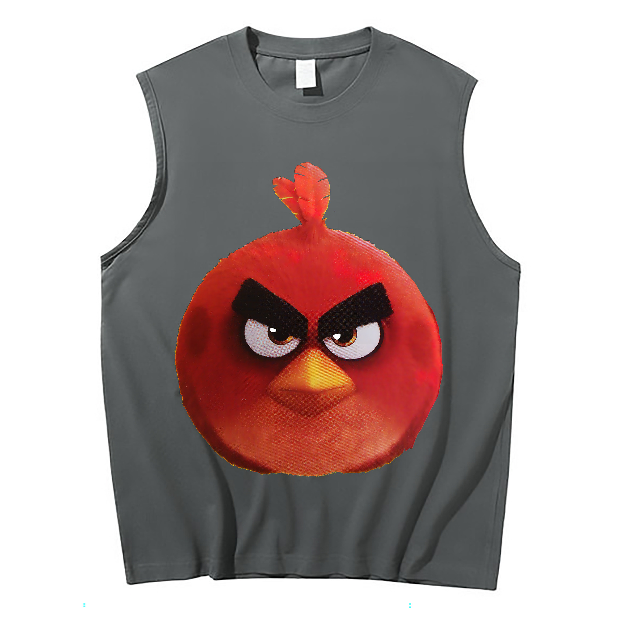 （画像用） Angry Birds アングリーバード コットン100％タンクトップ（フロントプリント）